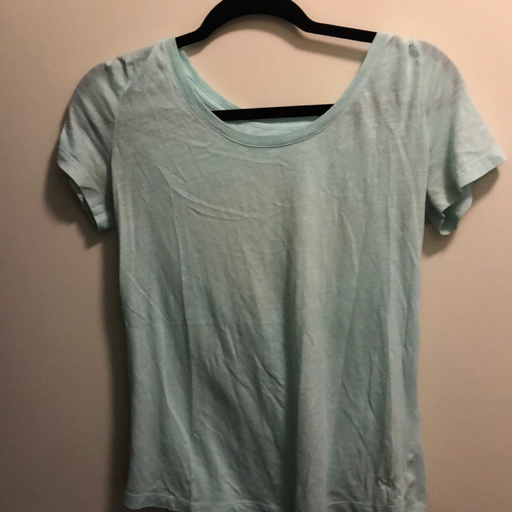 Open back workout shirt